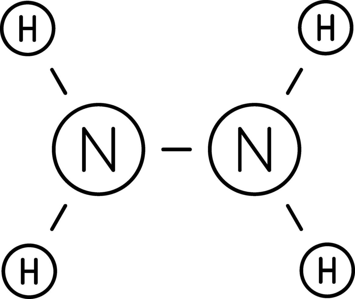 Hydrazine Line Icon vector