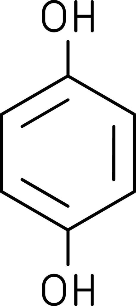 Hydroquinone Line Icon vector