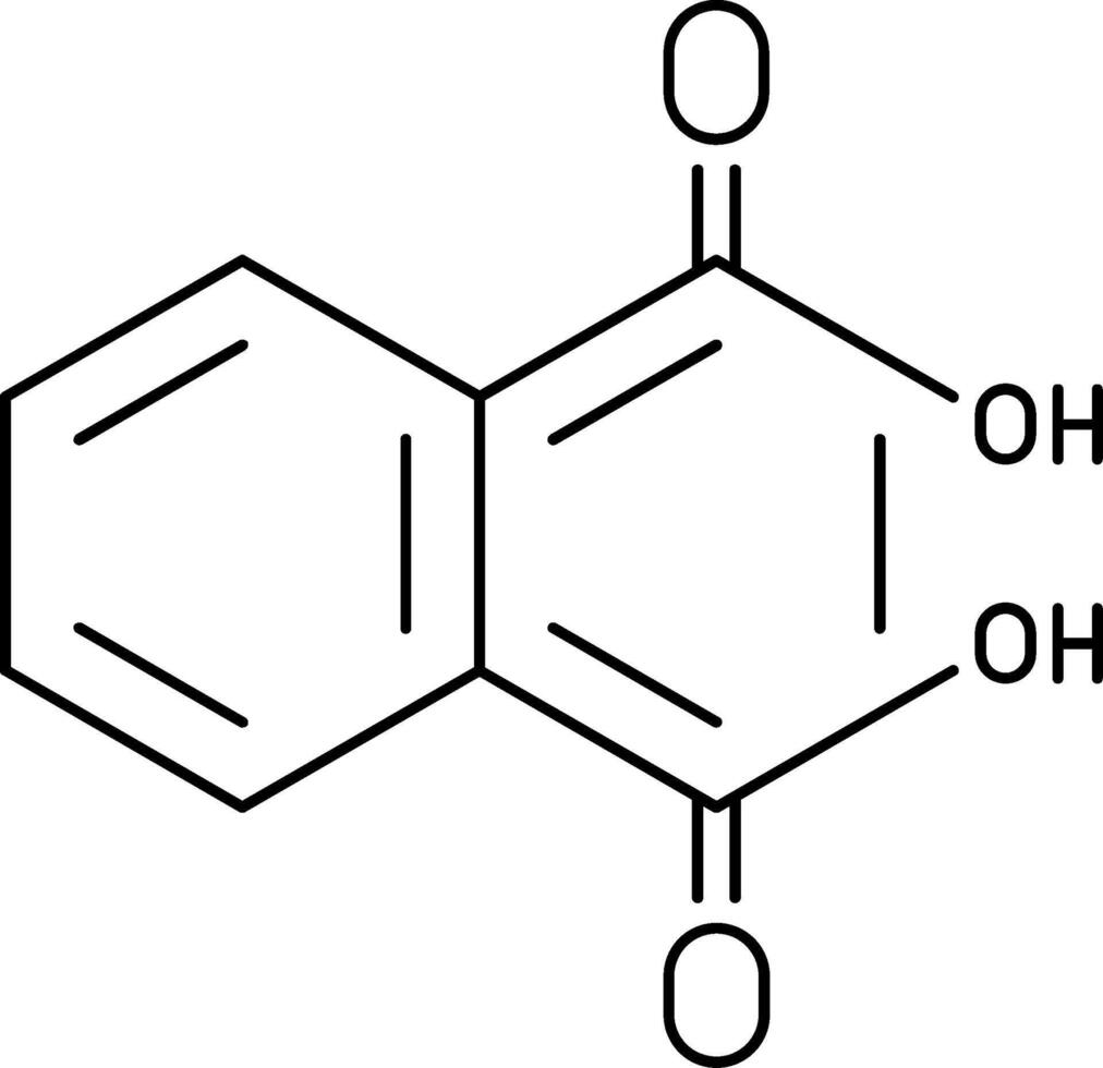Phthalic Acid Line Icon vector