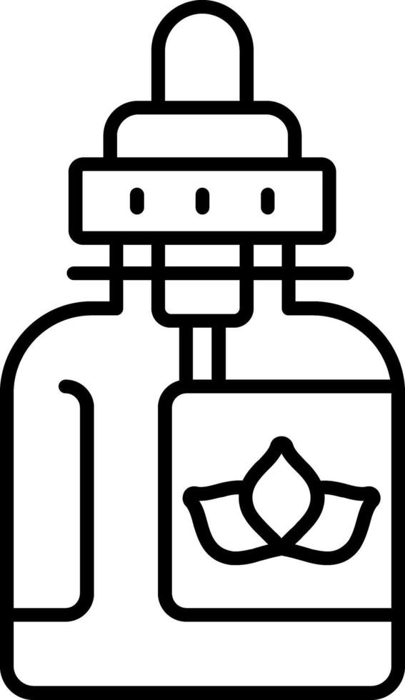 Lavender Oil Line Icon vector