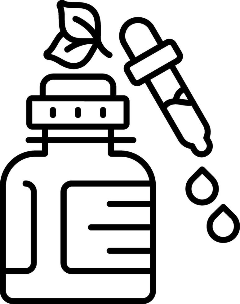 Retinol Serum Line Icon vector