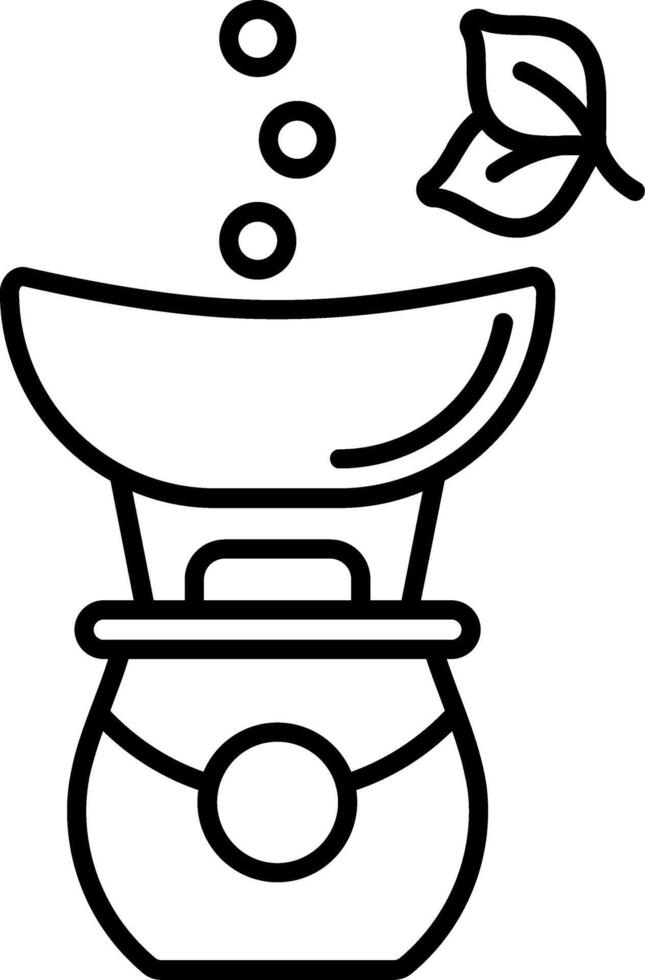 Facial Steamer Line Icon vector
