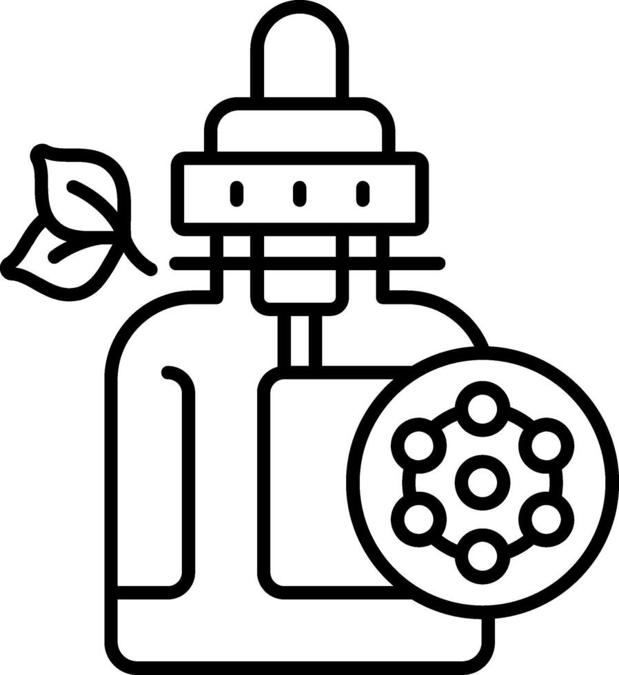 Antioxidant Serum Line Icon vector