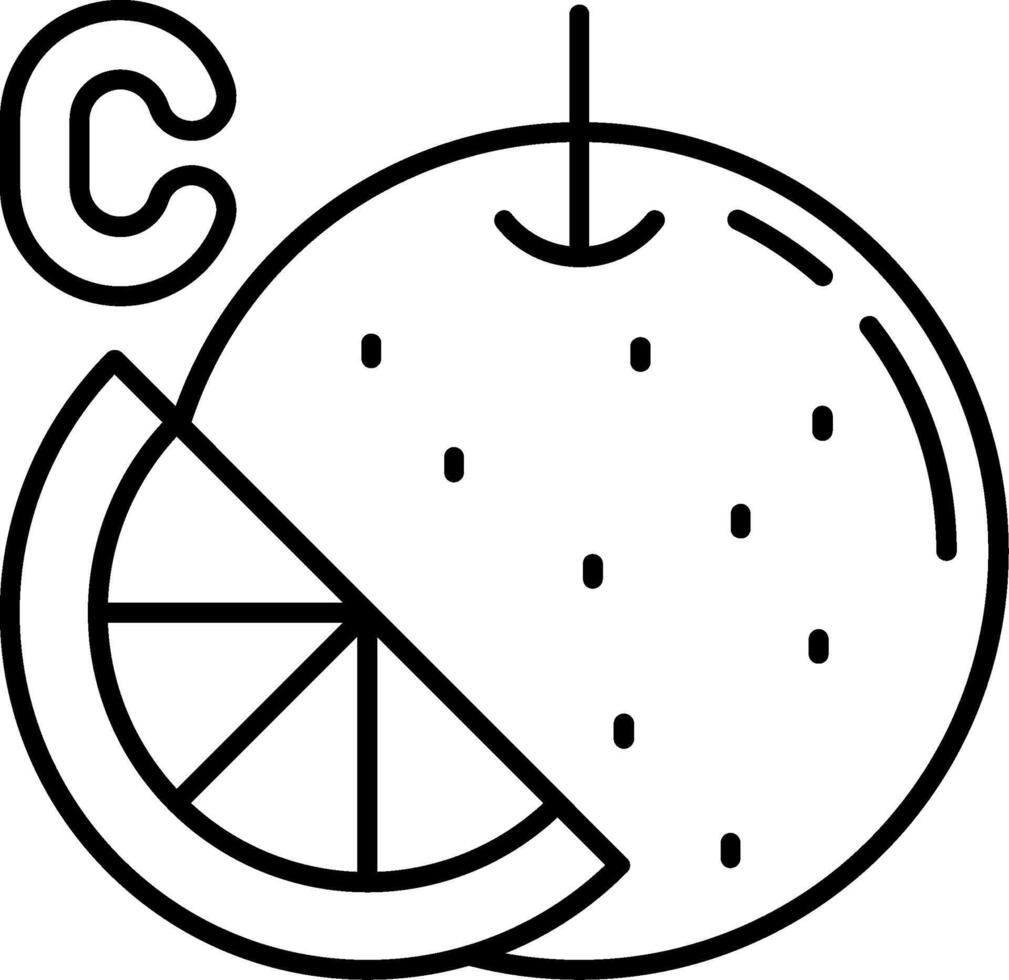 Vitamin C Serum Line Icon vector