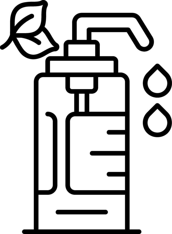 Cleansing Oil Line Icon vector