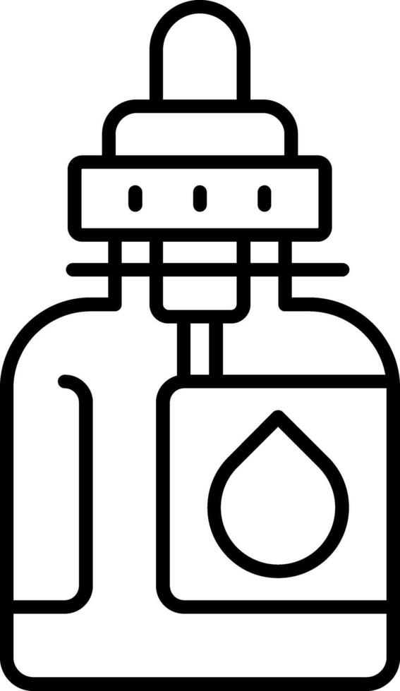 Body Oil Line Icon vector