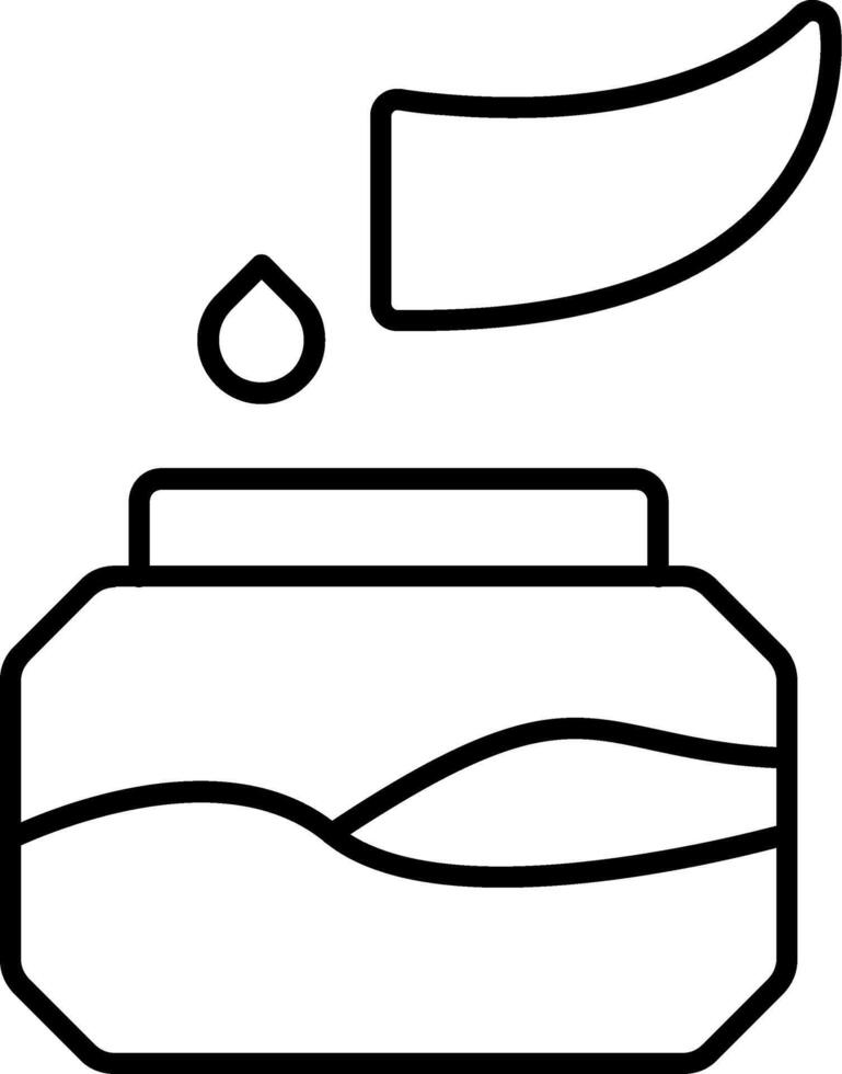 Aloe Vera Juice Line Icon vector
