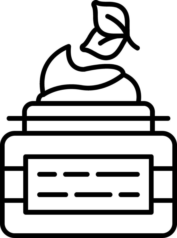 Moisturizer Line Icon vector