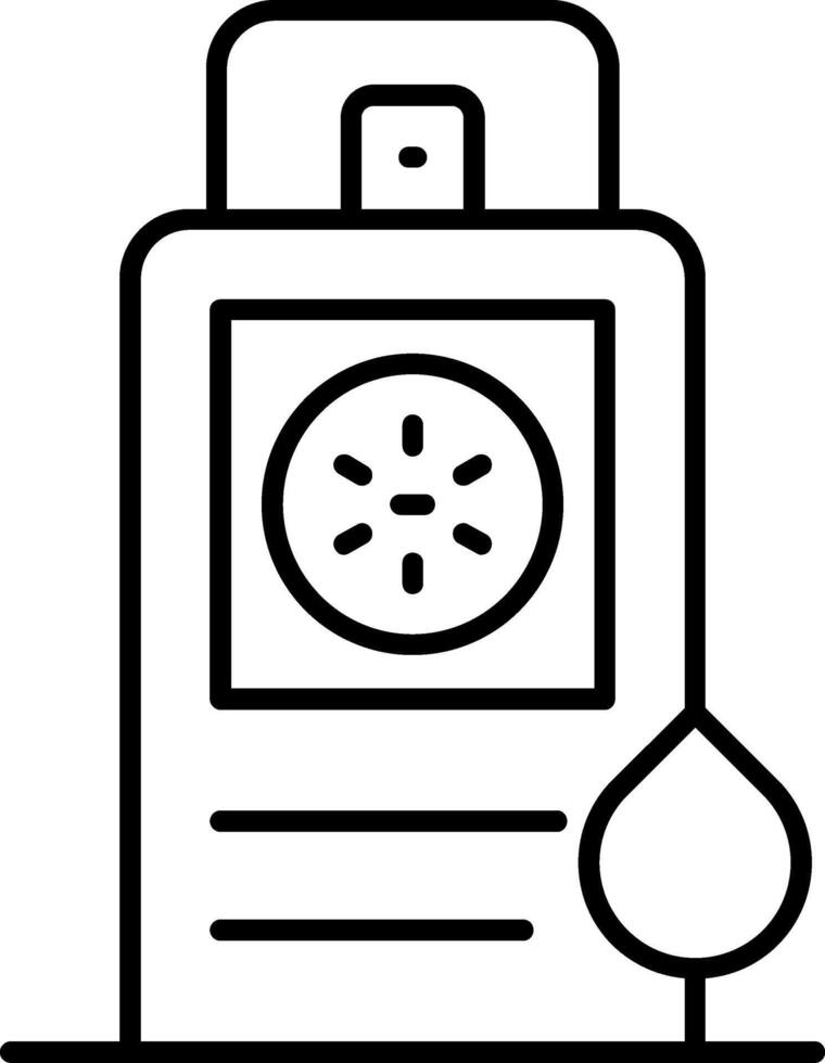 Cucumber Extract Line Icon vector