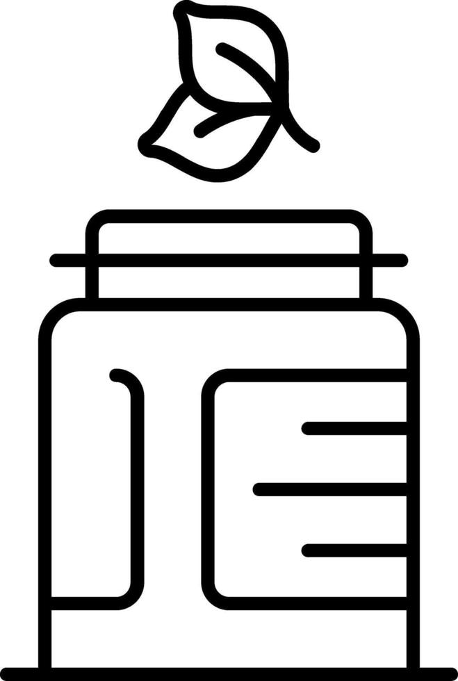 Eye Cream Line Icon vector