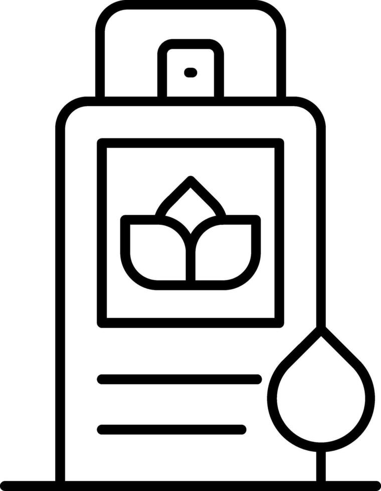 Rose Extract Line Icon vector