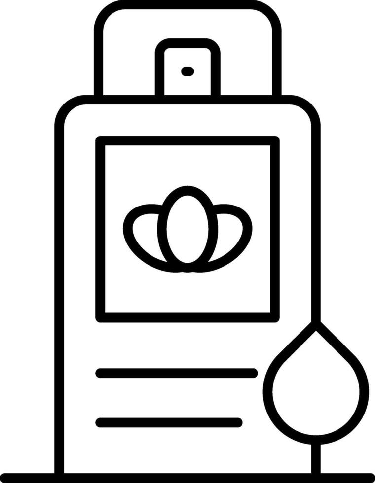 Lavender Extract Line Icon vector