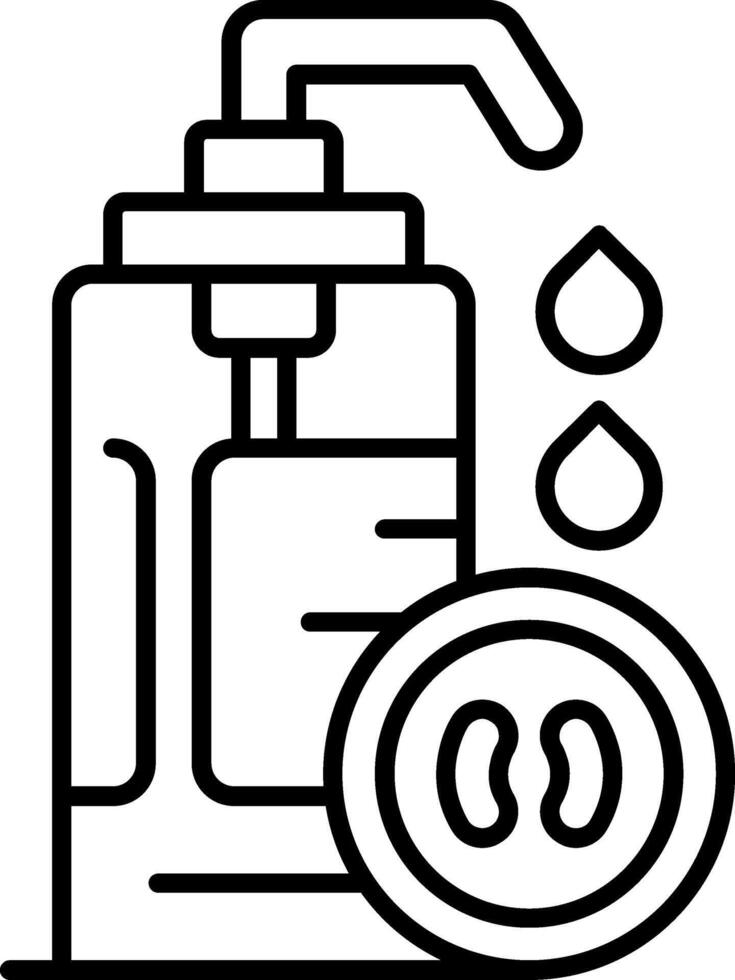 Marula Oil Line Icon vector
