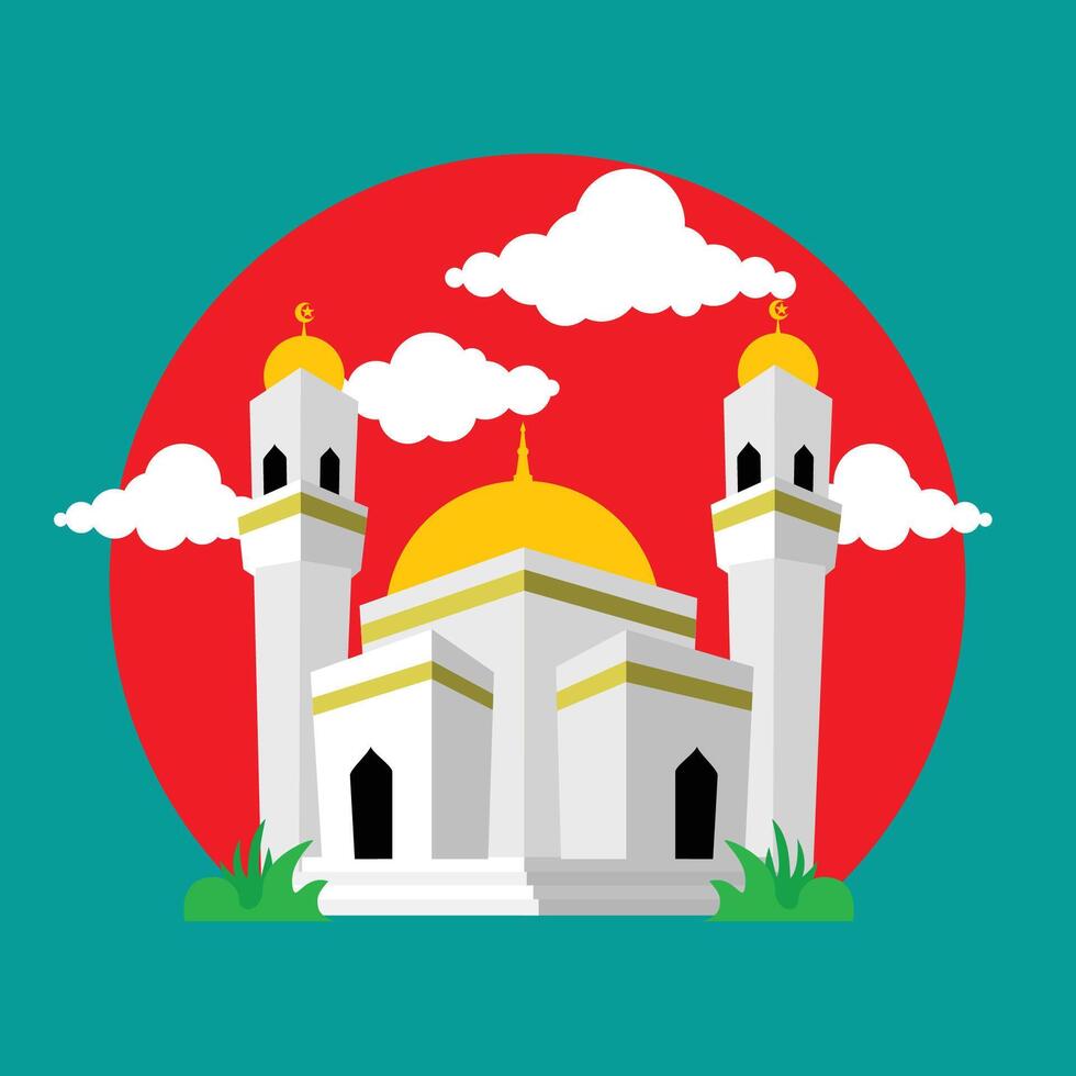 Mosque Building illustration vector