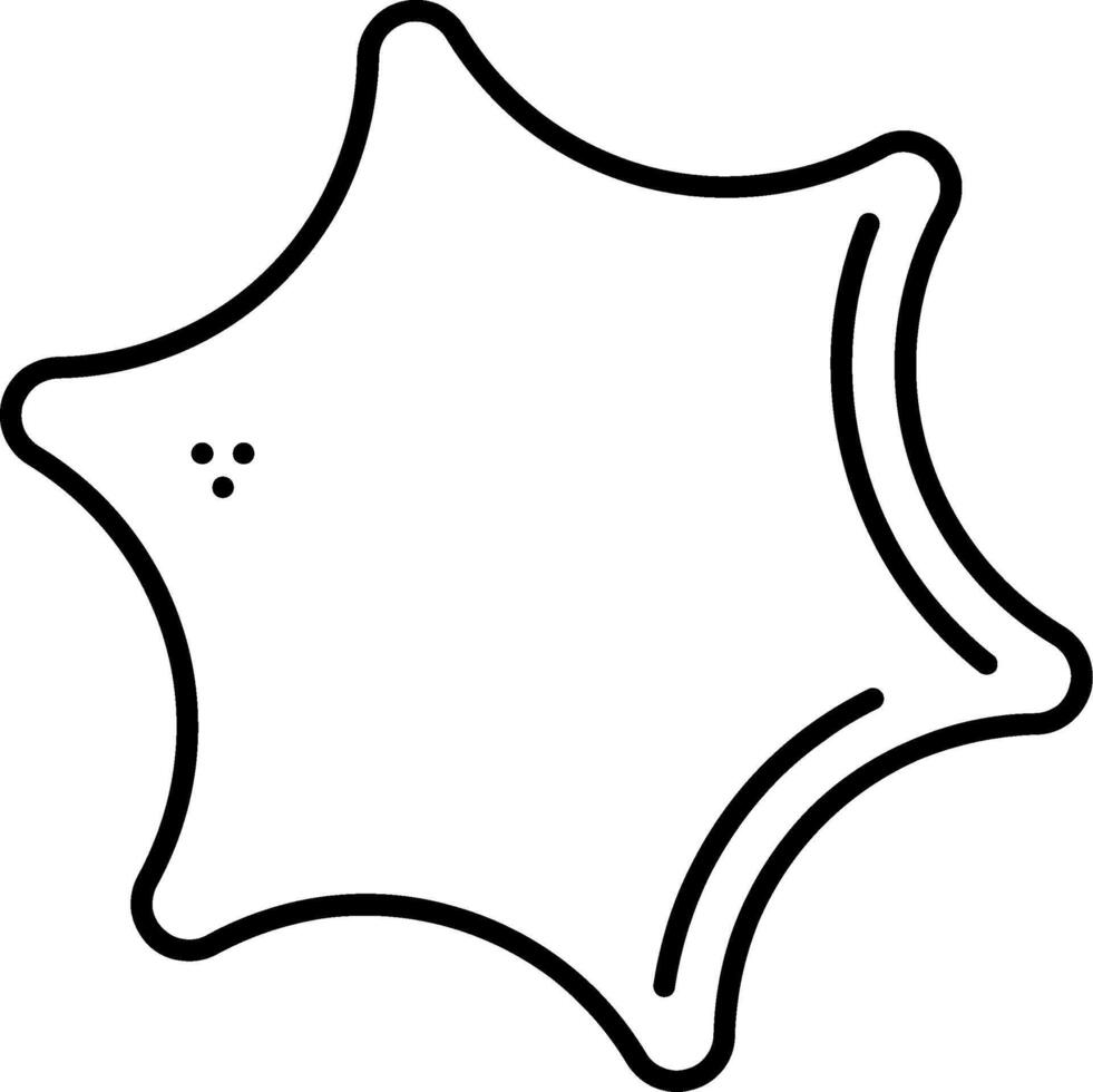 Starburst Line Icon vector