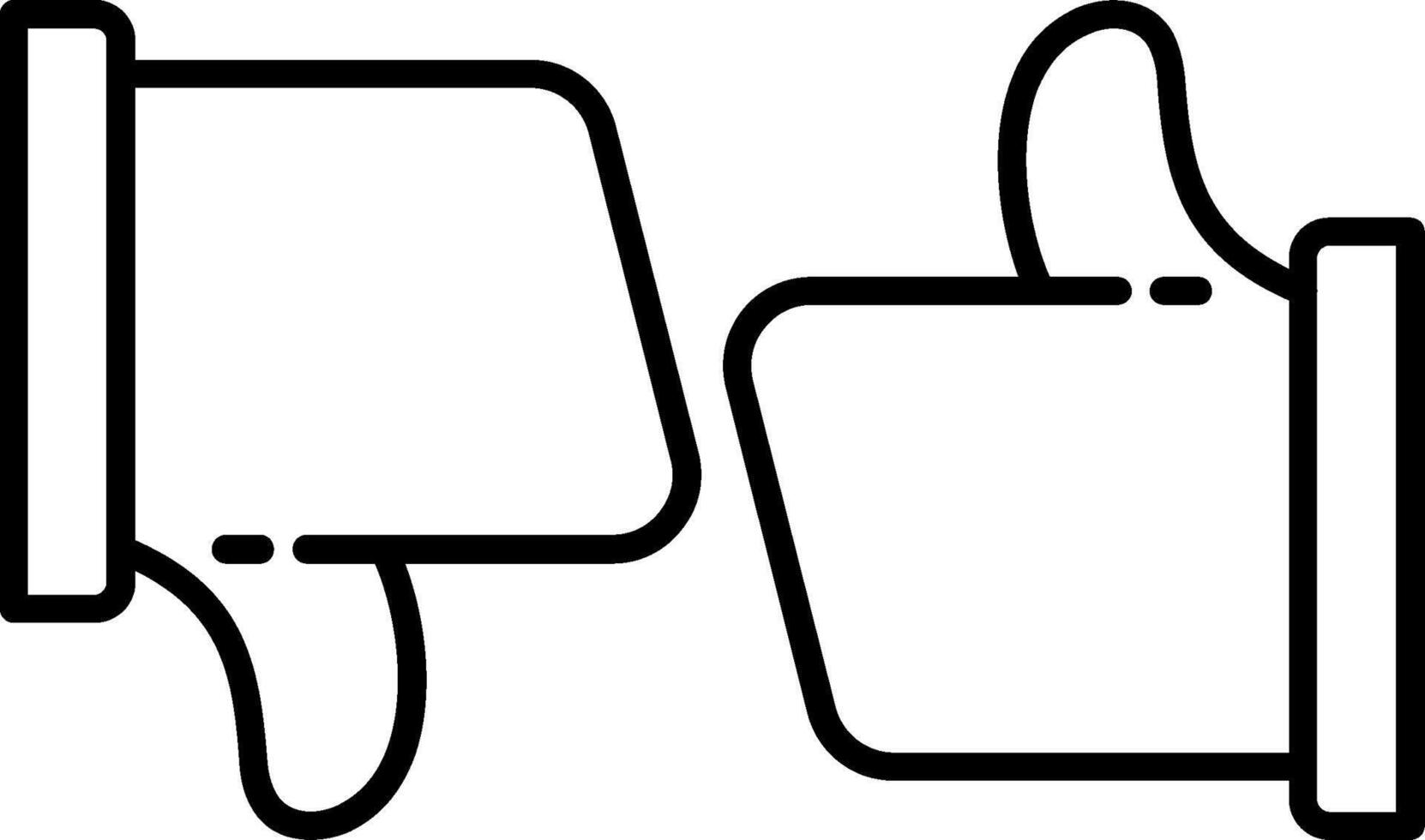 Like Dislike Line Icon vector