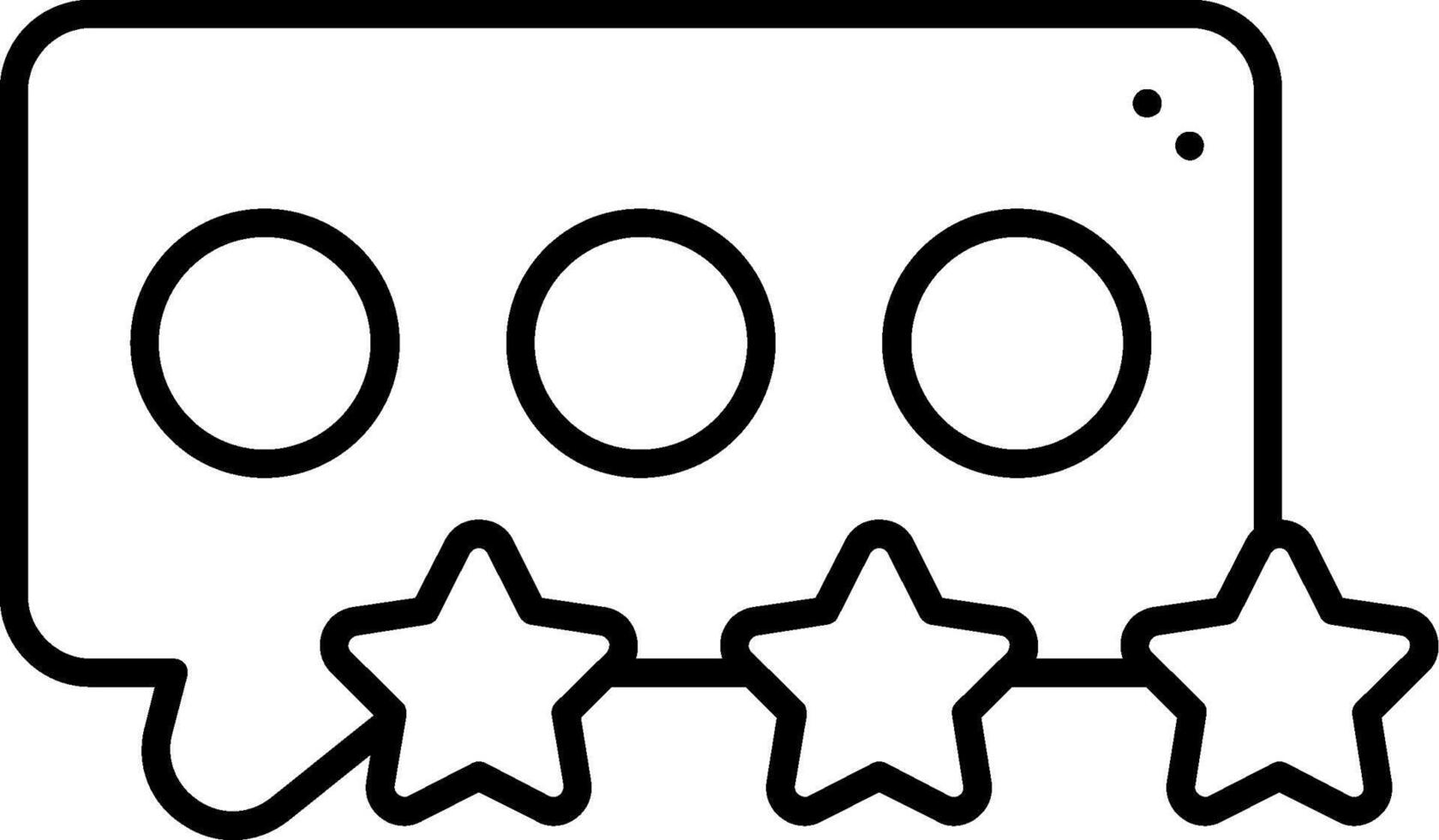 Reviewer Comment Line Icon vector