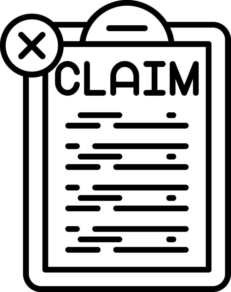 Claim Denial Icon vector