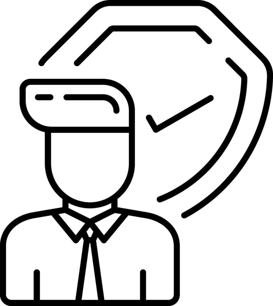 Insurance Advisor Icon vector