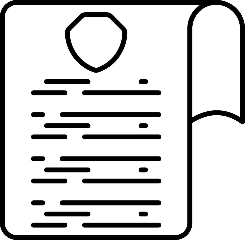 Insurance Certificate Icon vector