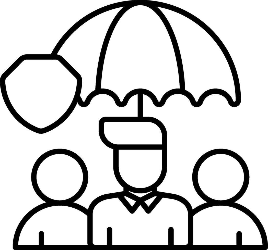 Group Insurance Icon vector