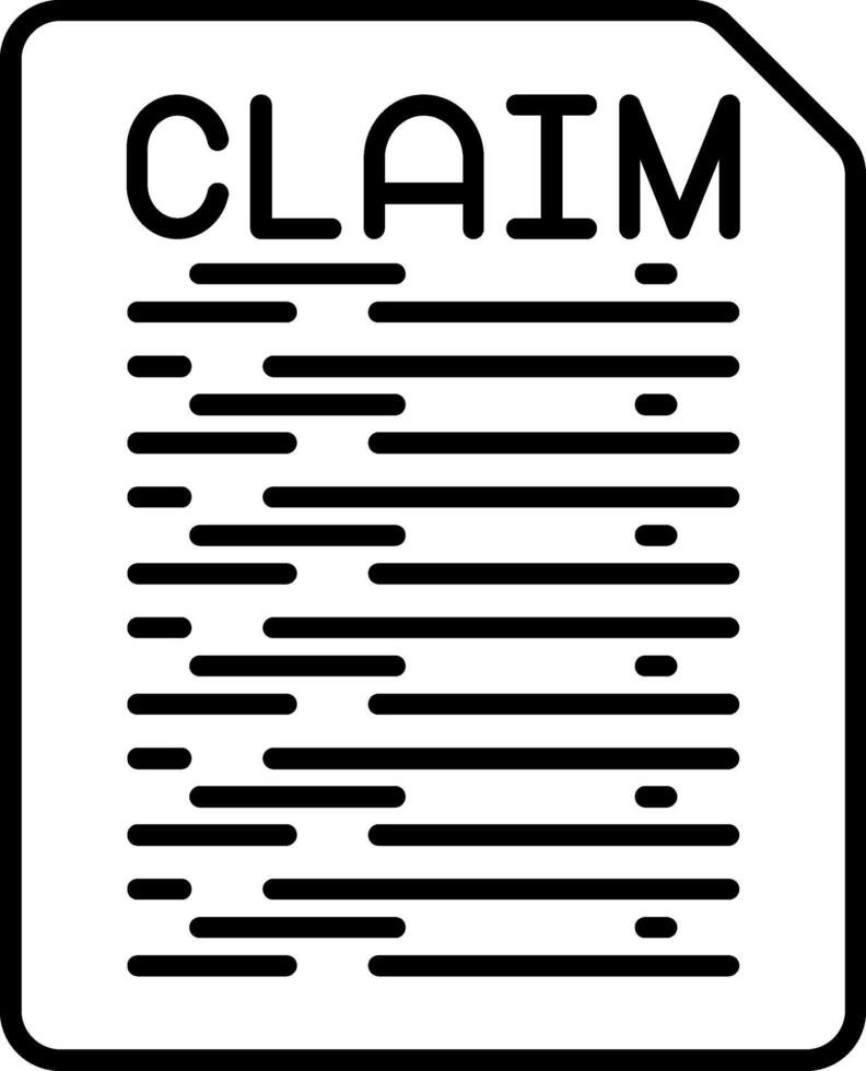 Insurance Claim Icon vector