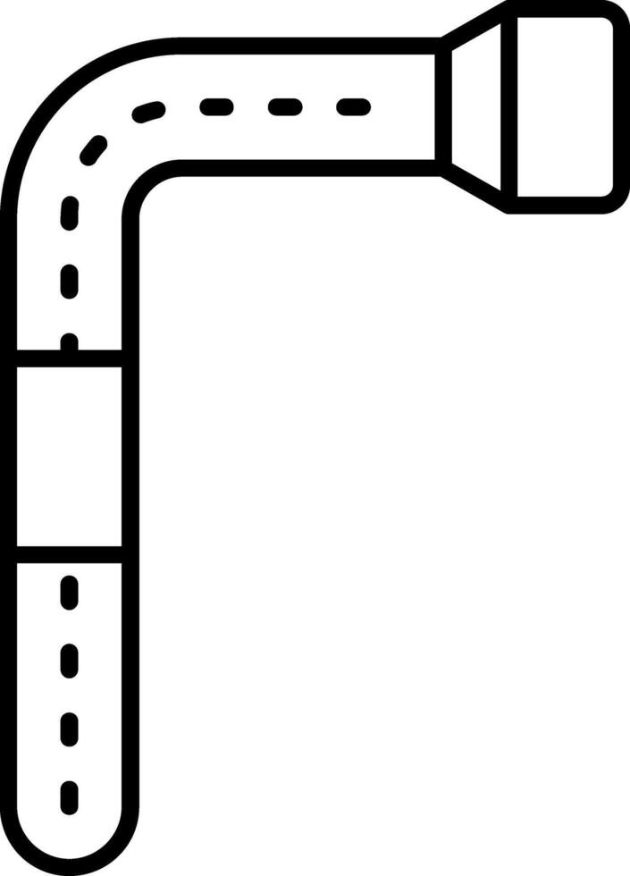 Allen Wrench Line Icon vector