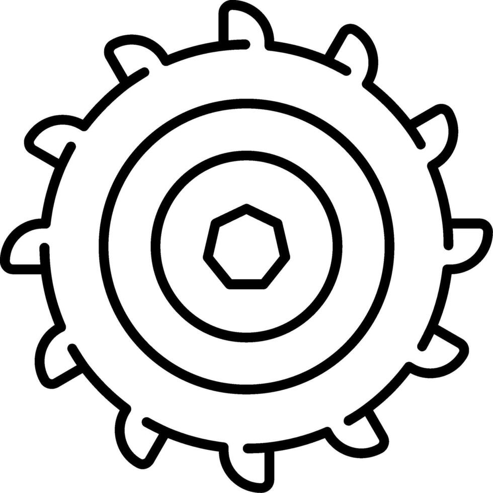 Miter Saw Line Icon vector