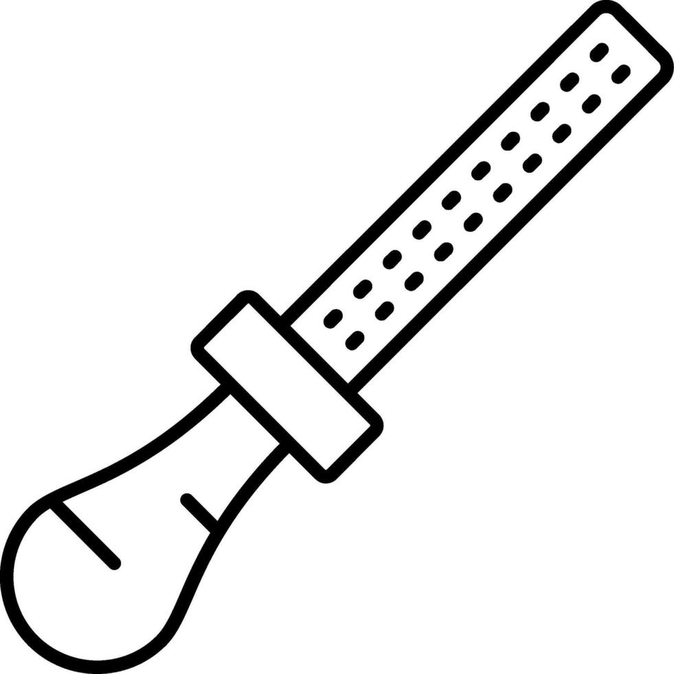 Rasp Line Icon vector