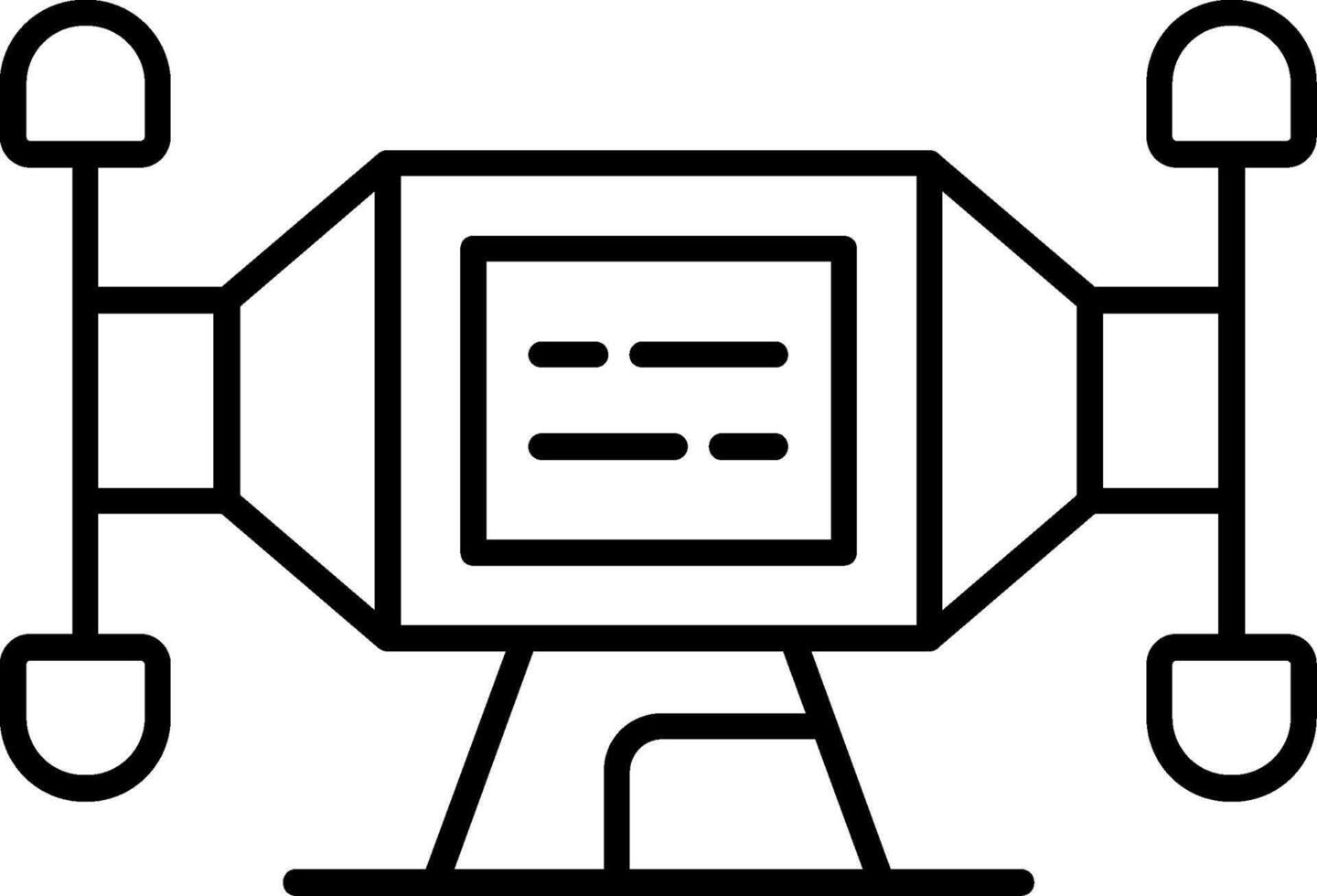 Bench Grinder Line Icon vector