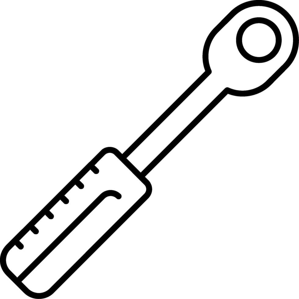 Ratchet Line Icon vector