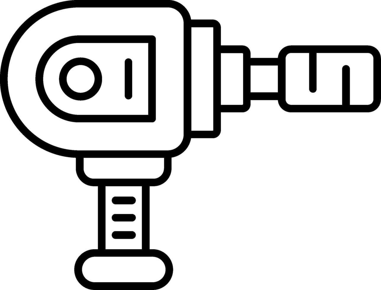 Impact Wrench Line Icon vector
