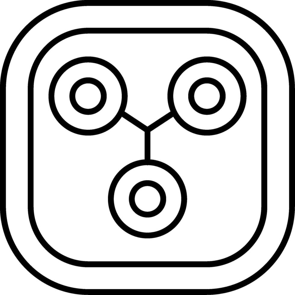 Flux Line Icon vector