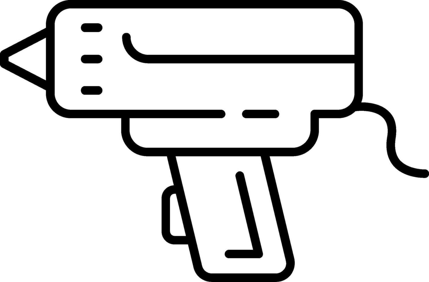 Caulking Gun Line Icon vector