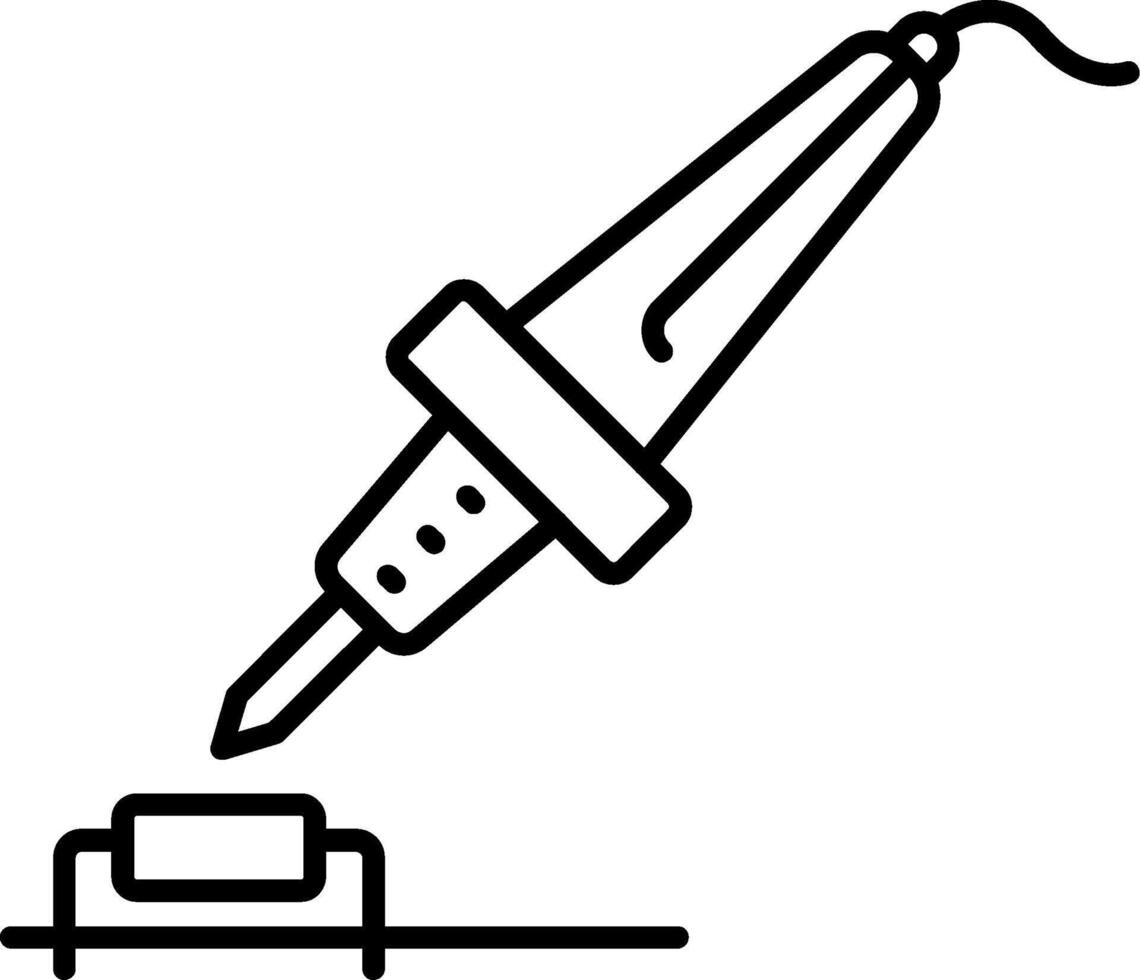 Solder Line Icon vector