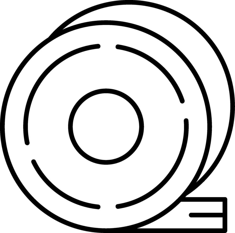 Duct Tape Line Icon vector