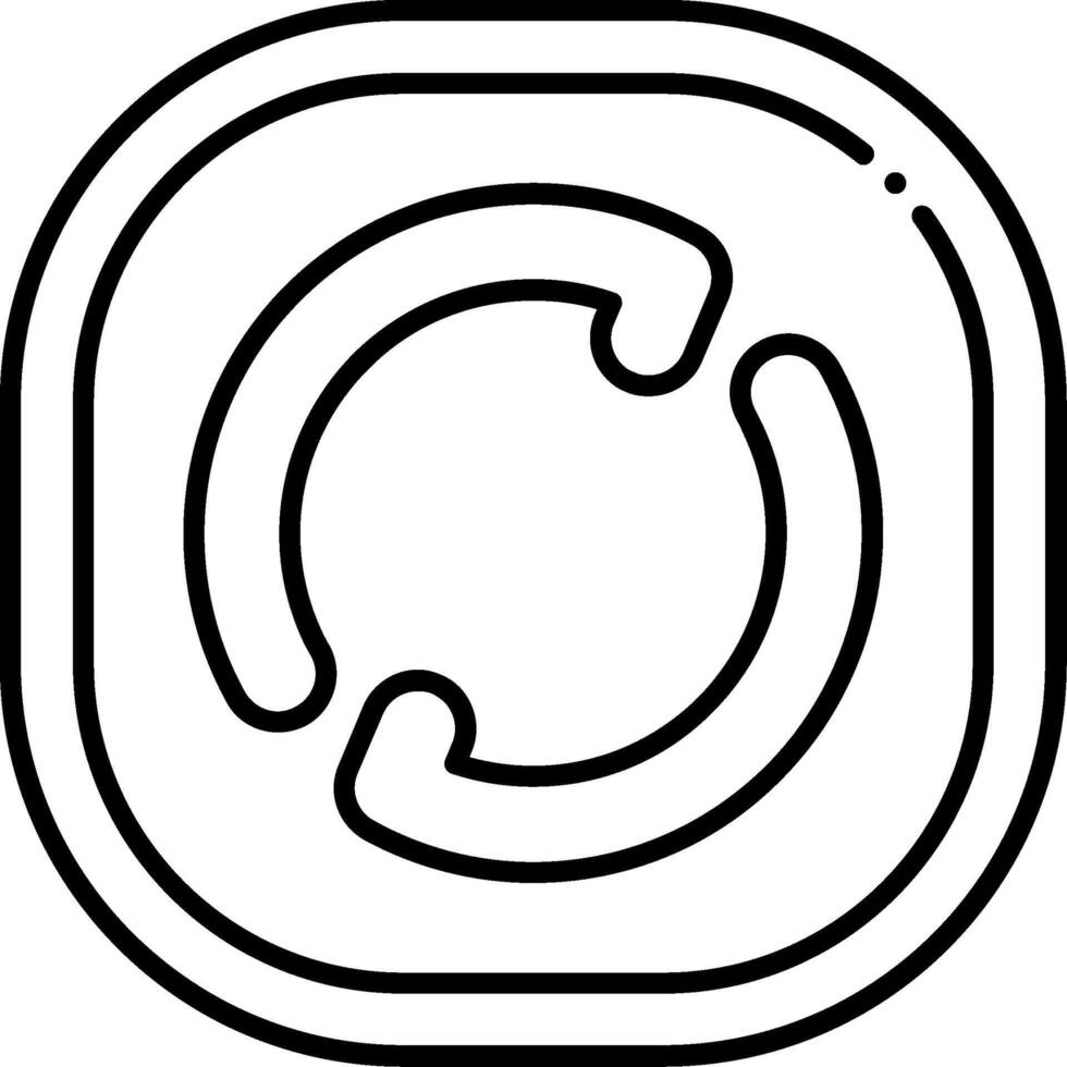 Refresh Navigation Line Icon vector