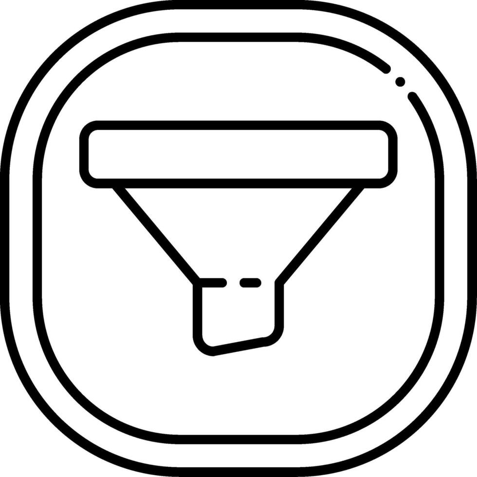 Filter Line Icon vector