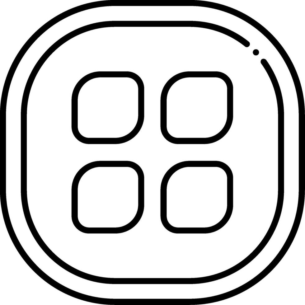 Open Line Icon vector