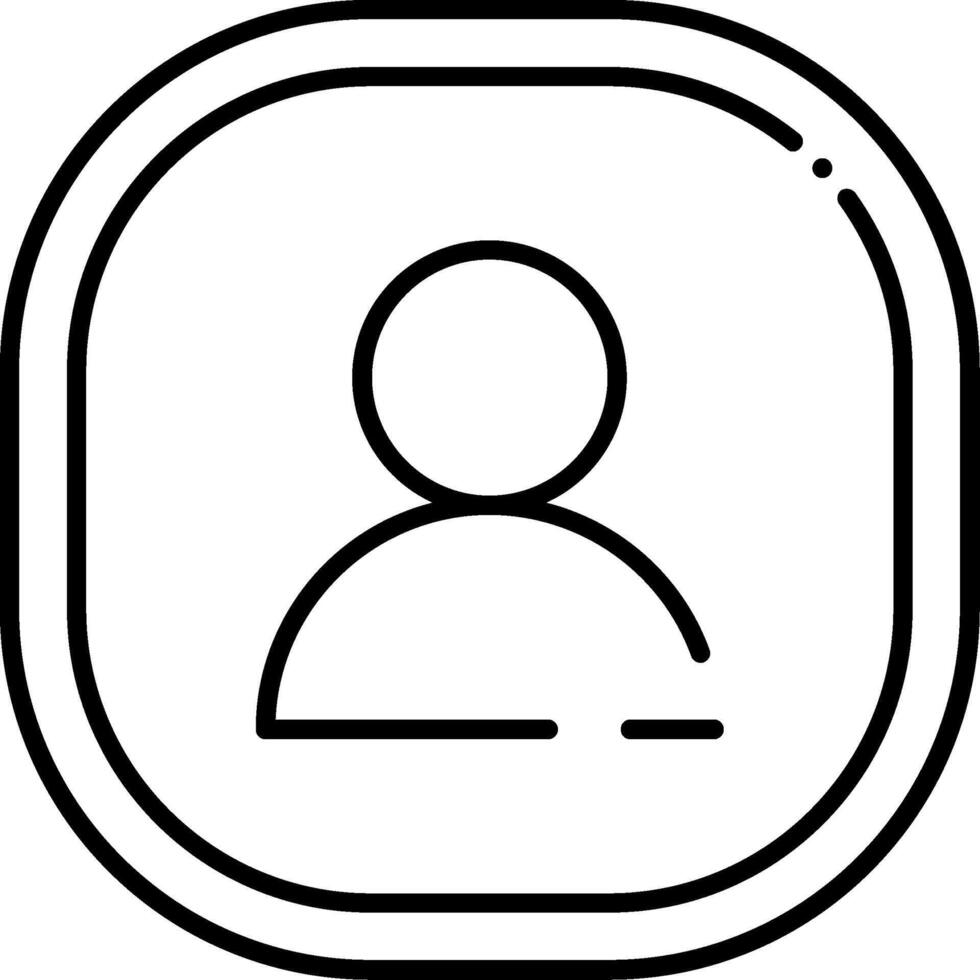 Unfollow Line Icon vector