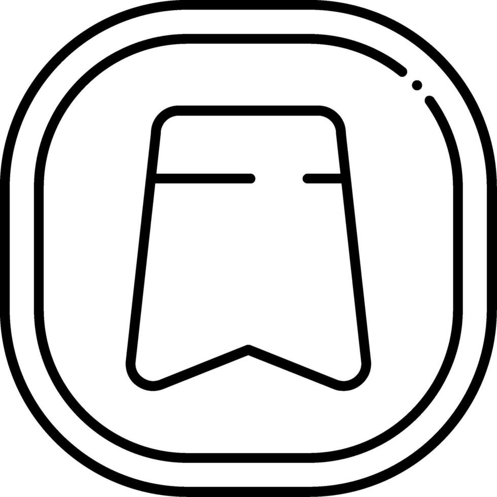Wishlist Line Icon vector
