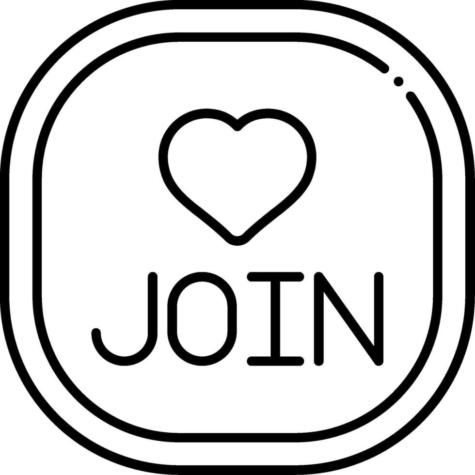 Join Line Icon vector