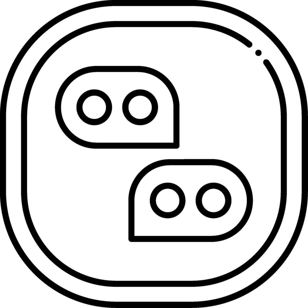 Chat Line Icon vector