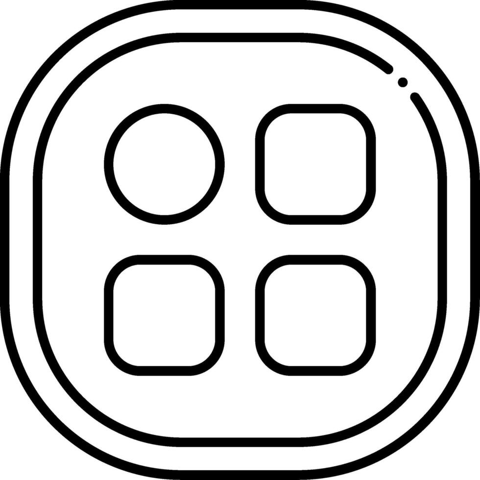 Menu Line Icon vector