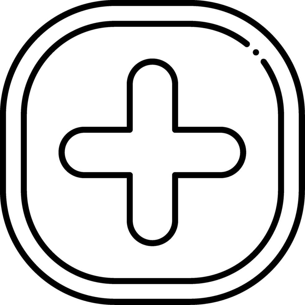 Add Line Icon vector