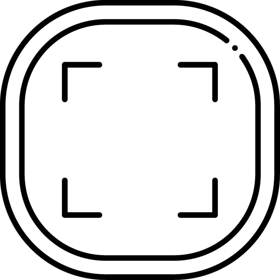 Fullscreen Line Icon vector