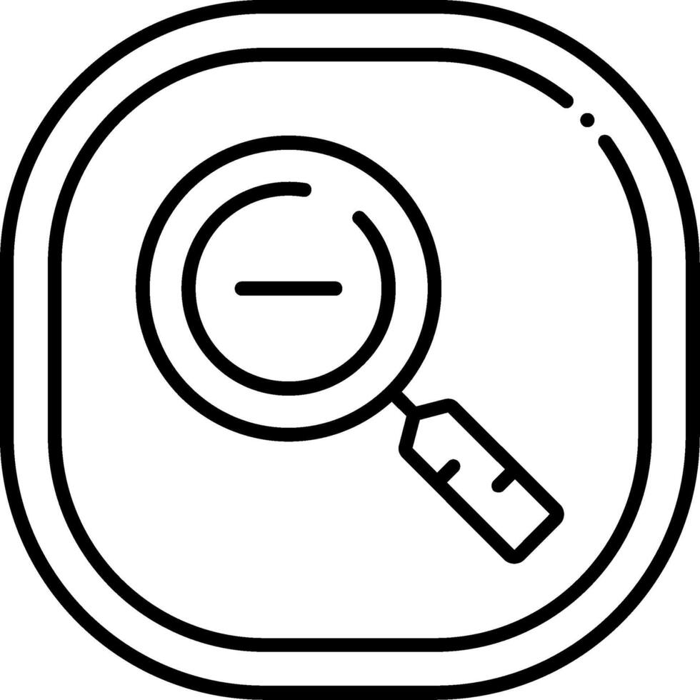 Zoom Out Line Icon vector