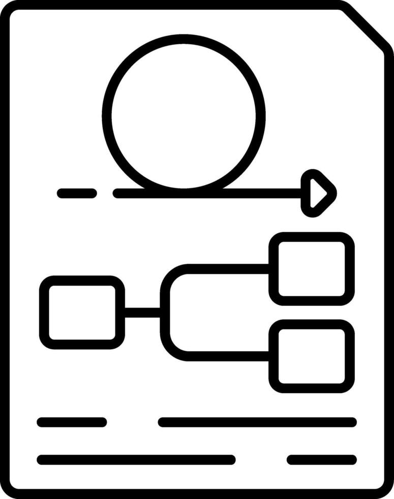 Sprint Planning Line Icon vector