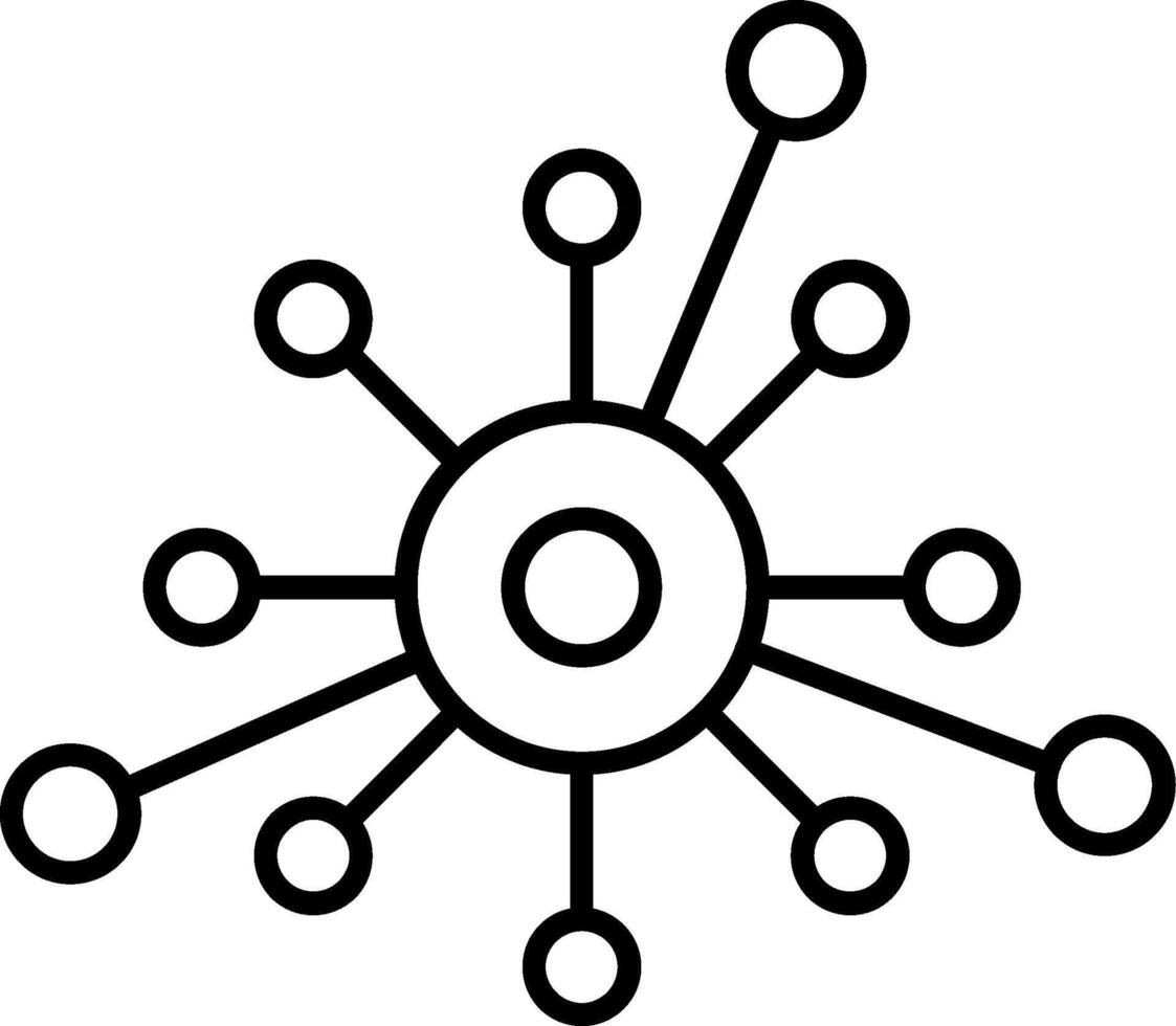 Nexus Line Icon vector