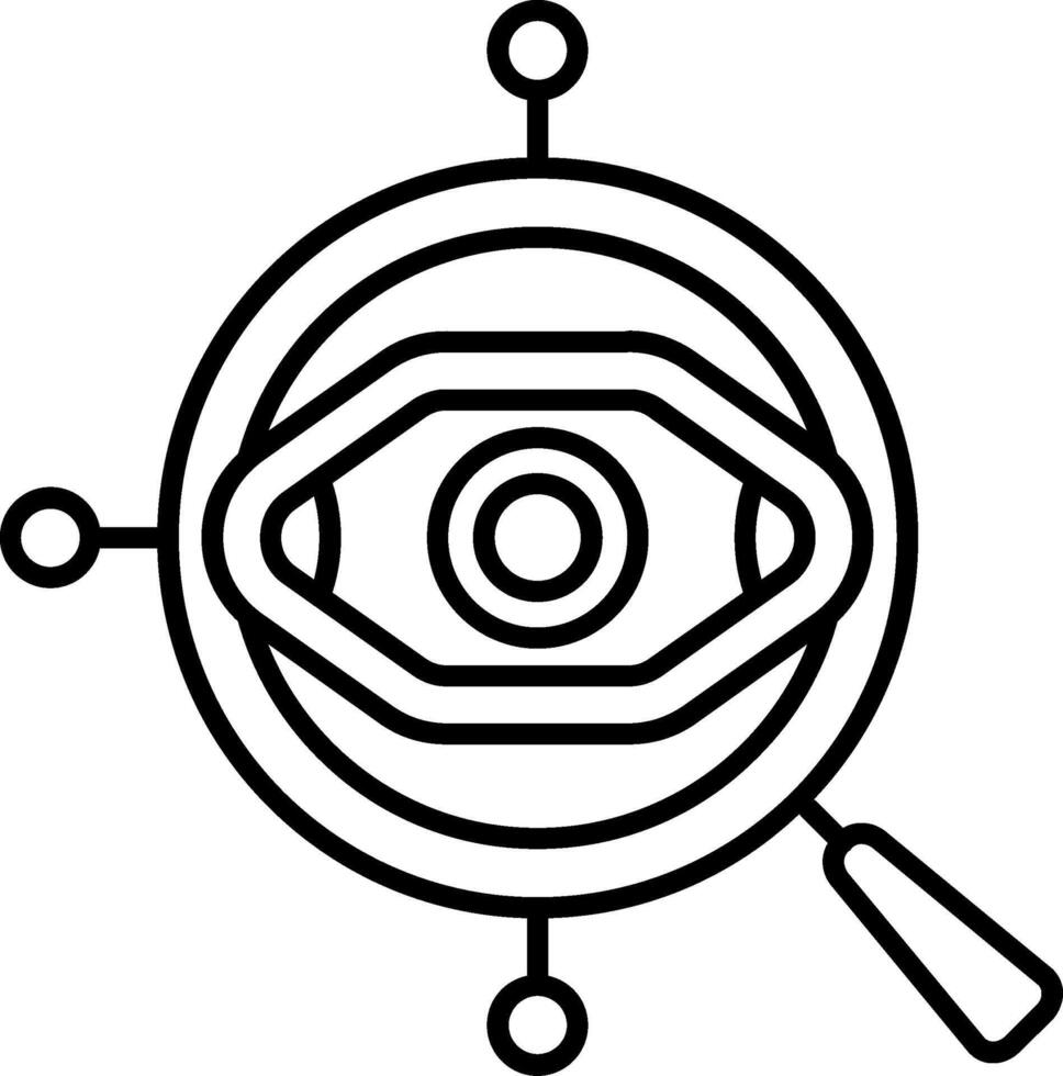 Root Cause Analysis Line Icon vector